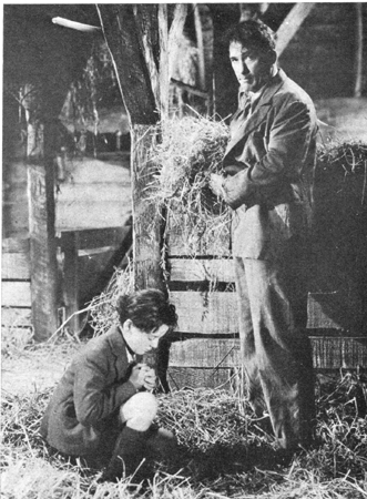 Freddie Bartholomew and Victor McLaglen in 
'Professional Soldier' (1936)